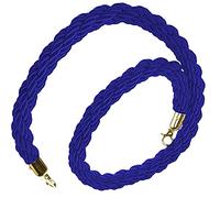 Control Stanchion Barrier Rope with Hook, Crowd Control Rope Multicolor 2-5ft(Blue,0.9m/36inch/3ft)