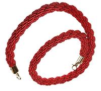 Control Stanchion Barrier Rope with Hook, Crowd Control Rope Multicolor 2-5ft(Red,0.9m/36inch/3ft)