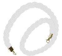 Control Stanchion Barrier Rope with Hook, Crowd Control Rope Multicolor 2-5ft(White,0.9m/36inch/3ft)