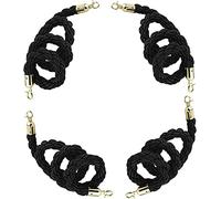 Control Stanchion Barrier Rope with Hook, Twisted Crowd Control Queue Barrier Rope with Steel Snaps 1.5-5m 1-4 Pcs(4 Pack,4m/13ft)