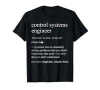 Control Systems Engineer Job Definition Funny Engineering T-Shirt