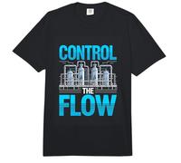 Control The Flow Chemical Process Engineer Plant Comfort Colors Adult Heavyweight T-Shirt