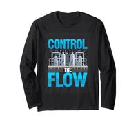 Control The Flow Chemical Process Engineer Plant Long Sleeve T-Shirt