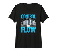 Control The Flow Chemical Process Engineer Plant Premium T-Shirt