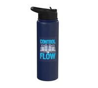Control The Flow Chemical Process Engineer Plant Stainless Steel Insulated Water Bottle