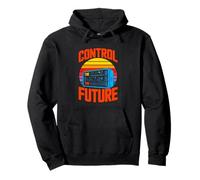 Control The Future Retro Sci Fi Gamer Aesthetic Pullover Hoodie