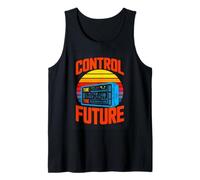 Control The Future Retro Sci Fi Gamer Aesthetic Tank Top