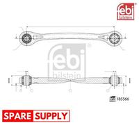 CONTROL/TRAILING ARM, WHEEL SUSPENSION FOR AUDI FEBI BILSTEIN 185566