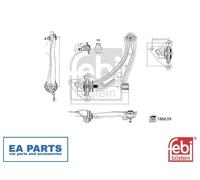 Control/Trailing Arm, wheel suspension for HONDA BALLADE FEBI BILSTEIN 186639