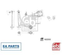 Control/Trailing Arm, wheel suspension for HYUNDAI IONIQ FEBI BILSTEIN 183593