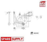 CONTROL/TRAILING ARM, WHEEL SUSPENSION FOR HYUNDAI KIA FEBI BILSTEIN 183593