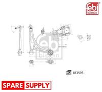 CONTROL/TRAILING ARM, WHEEL SUSPENSION FOR HYUNDAI KIA FEBI BILSTEIN 183593