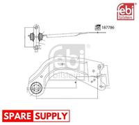 CONTROL/TRAILING ARM, WHEEL SUSPENSION FOR MAZDA FEBI BILSTEIN 187786
