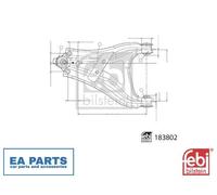 Control/Trailing Arm, wheel suspension for RENAULT ARKANA FEBI BILSTEIN 183802