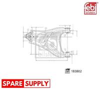 CONTROL/TRAILING ARM, WHEEL SUSPENSION FOR RENAULT DACIA FEBI BILSTEIN 183802