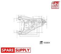CONTROL/TRAILING ARM, WHEEL SUSPENSION FOR RENAULT DACIA FEBI BILSTEIN 183804