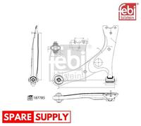 CONTROL/TRAILING ARM, WHEEL SUSPENSION FOR TOYOTA FEBI BILSTEIN 187785