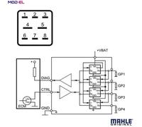 CONTROL UNIT GLOW TIME MHG 13 FOR MITSUBISHI DELICA/III/Van EXPRESS RENAULT