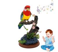 Control Voice Parrots | Stimulation Electric Birds Toys,Sparrow Bird Electronic, Electric Parrot Induction Toy for Garden
