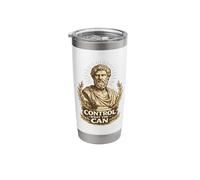 Control What You Can Stoic Philosophy Greek Statue Stainless Steel Insulated Tumbler
