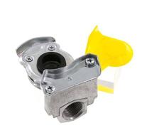 Control Yellow Aluminum Gladhand Coupling M22x1.5 Female Threads DIN 74342