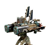 ControlCraze 20,000 Leagues Under the Sea 3D Wooden Steampunk Submarine Model Kit, DIY Nautilus Ship Craft, for Adults & Teens, Desktop Decoration (400+PCS/Grey/Static)