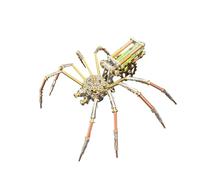 ControlCraze 3D Metal Mechanical Spider Assembly Model Kit, Steampunk Inspired DIY Engineering Model, Gift for Her or Him,Version F-132 Pieces