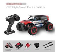 ControlCraze RC Crawlers, S912 1/16 Scale 2.4G 4WD Brushed Full-Proportional High-Speed RC Drift Car, Gift for Him (Two Batteries/Red)