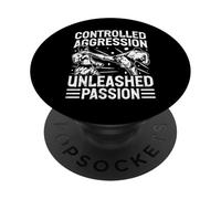 Controlled Aggression unleashed Passion Muay Thai PopSockets Adhesive PopGrip