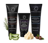 Controlled Chaos Bundle Package: Deep Cleansing Shampoo, Hydrating Conditioner and Curl Smoothing Creme - As Seen on Shark Tank