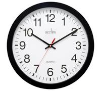 Acctim 93/ 704B Controller Wall Clock, Black