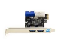 Controller Adapter From Pcie To Usb 3.0 Header With 2 Usb 19 Pin Ports