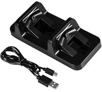Controller Charger for PS4 Dual Charging Dock Docking Station Stand USB Charger Built-in USB Adapter Port