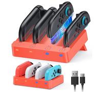 Controller Charging Dock for Nintendo Switch 2 (2025) & Original Switch JoyCon (Orange)