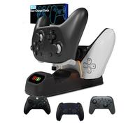 Controller Charging Dock Stand for PlayStation 5 DualSense, Nintendo Switch Pro & Switch 2, Xbox Series X|S, Amazon Luna Google Stadia Dual USB-C Charger Orzly Design - Great Gamers Gift