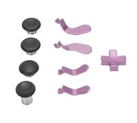 Controller Component Pack, 4 Replacement Joysticks Stainless Steel 1 D Pads 4 Paddles Accessories Replace Series 2 Gaming Controller Core (Purple)