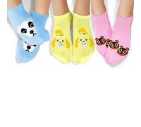 Controller Gear Animal Crossing: New Horizons Bells On My Mind Ankle Socks - 3 Pack - Authentic & Official Nintendo Animal Crossing Merchandise Ankle Socks - Not Machine Specific