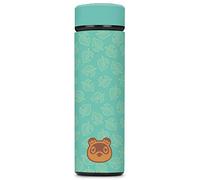 Controller Gear Animal Crossing: New Horizons - Teal Leaves Vacuum Insulated Stainless Steel Sport Water Bottle, Leak Proof, Wide Mouth, 17 oz, 500 ML - Not Machine Specific