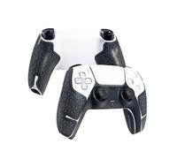 Controller Grips for PS5 DualSense,Compatible with PlayStation Portal, Skin kit, Anti-Skid, Multi-Texture, Sweat Absorption, Pre-Cut Grips Tape, by SHADOW BOOLT (Grey,Black)