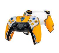 Controller Grips for PS5 DualSense, Skin kit,Anti-Skid, Multi-Texture, Sweat Absorption, Pre-Cut Grips Tape, by SHADOW BOOLT (Yellow,Blue and Black, Mecha Series 2.0 for DualSense)