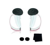 Controller Grips Protective Cover With Strap For Meta Quest 3, Silicone Non-Slip Handle Cover With 2pcs Joystick Cover for Meta Quest 3 Accessories
