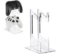 Controller Holder 2-Tier Game Controller Holder Stand for Desk, Transparent Universal Storage Organizer Controller Stand for Xbox One/Xbox One S/Xbox Series S/Xbox One X