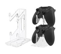 Controller Holder Transparent Acrylic 2-Tier Game Controller Holder Stand for Desk, Universal Storage Organizer Controller Stand for PS4/PS4 Slim/Xbox