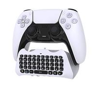 Controller Keyboard for PS5/PS5 Pro-Wireless Bluetooth Game Chatpad Keypad | 47 Keys Keypad-Built-In Speaker &3.5mm Headset Audio Jack Compatible with DualSense Wireless Controller