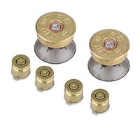 Controller Mod Kit, 6Pcs Gold MetalButtons Thumbstick, Aluminum Alloy, Exquisite & Cool Design, Fully Compatible with Original Handle