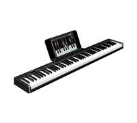 Controller Musical Keyboard Professional Folding Electronic Piano Synthesizer Adults Piano Piano (Color : Bk)