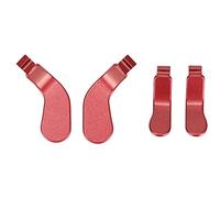 Controller Paddles, 4 pcs Red Metal Stainless Steel Paddles Hair Trigger Locks Replacement Parts for One Controller Series 2