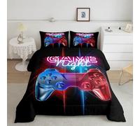 Controller Small Double Duvet 10.5 Tog Neon Microfibre Coverless Duvet Suitable for All Seasons Comfortable Reversible Washable Small Double Quilt with 2 Pillowcase YUd399