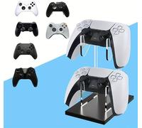 Controller Stand 3 Tiers, Universal Controller Holder Headphone Stand, Headset Holder, Acrylic Controller Display Stand Compatible with Xbox, PS5, PS4, Nintendo Switch - Ideal Desk Mount for Gamers