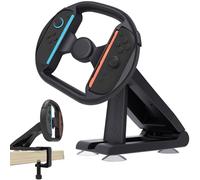 Controller Steering Wheel for Nintendo Switch 2nd Gaming Racing Wheel, Table Attachment with 4 Table Suction Cup & Upgraded Bolt Base - for Jo-Con - Enhanced Stability for Immersive Racing Games